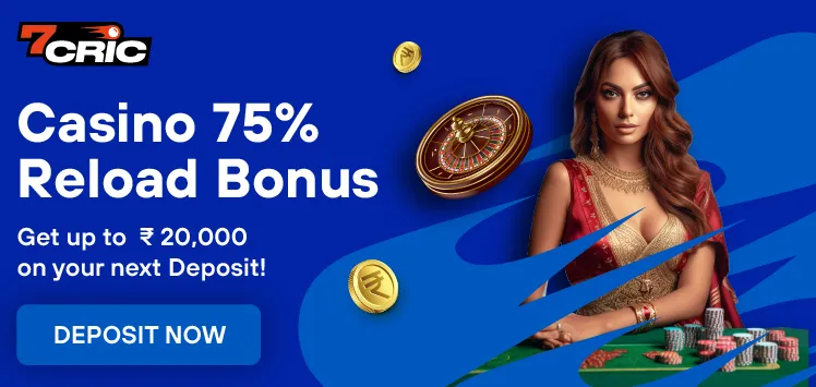 Casino 75% Reload Bonus