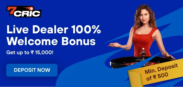 Live Dealer 100% Welcome Bonus